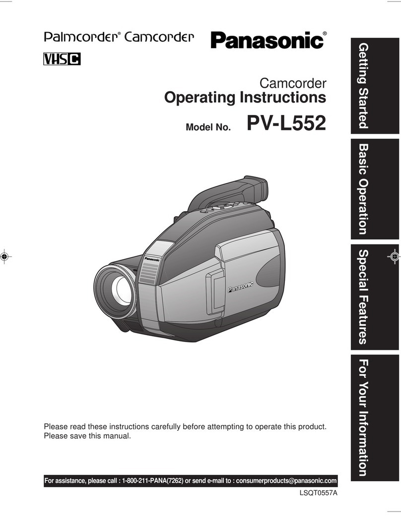 Panasonic PV-L552 operating manual