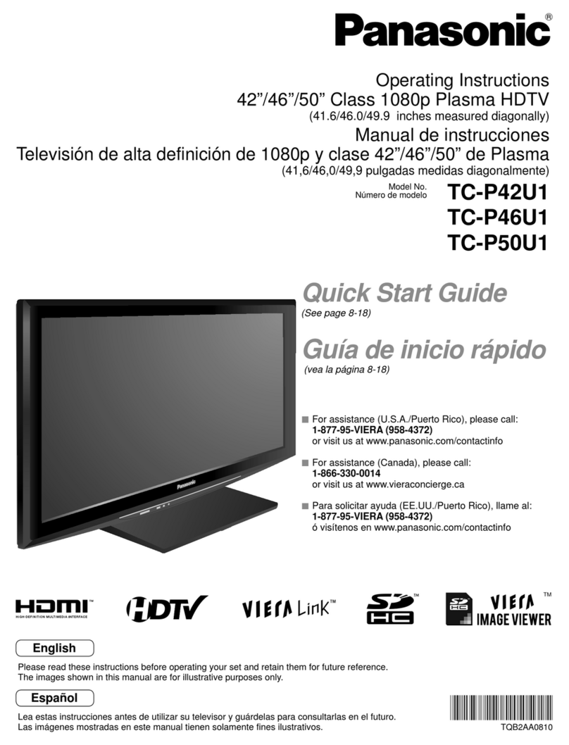 Panasonic Viera TC-P46U1 operating instructions