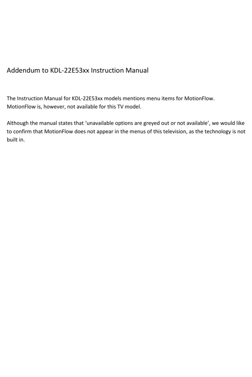 Sony KDL-22E5300 Installation instructions manual Sony KDL-22E5300 Installation instructions manual