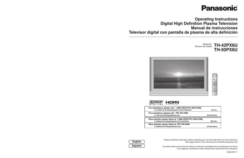 Panasonic TH-42PX6U User manual