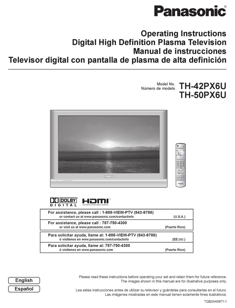 Panasonic TH-42PX6U User manual