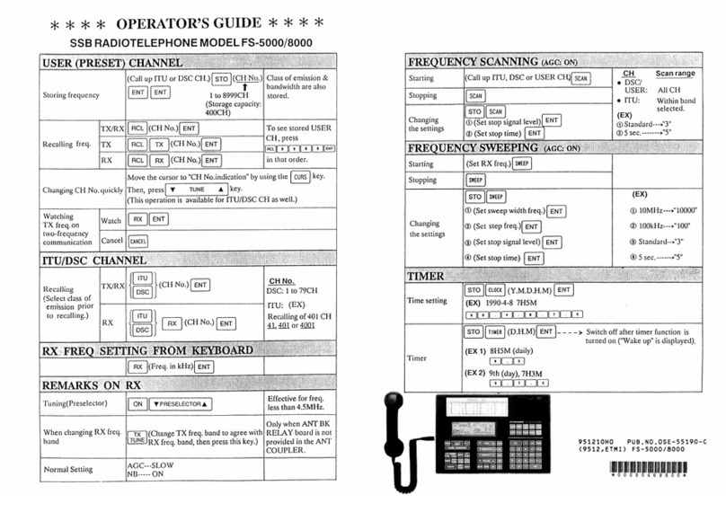 Furuno FS-5000 Manual