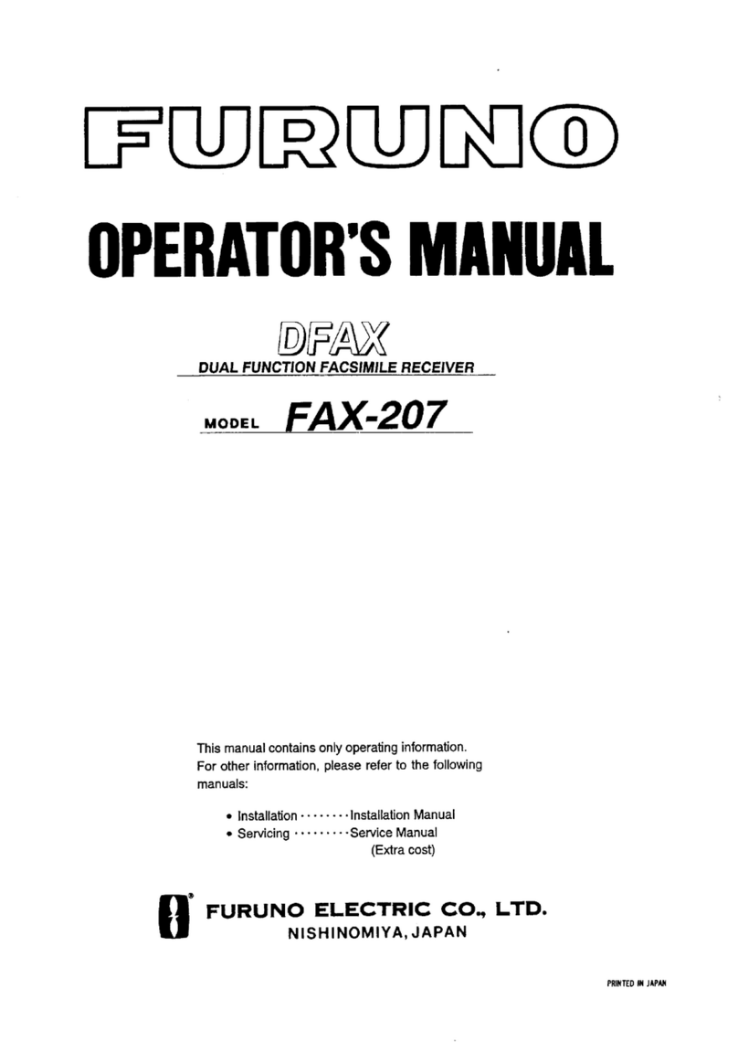 Furuno FAX-207 Operator's manual