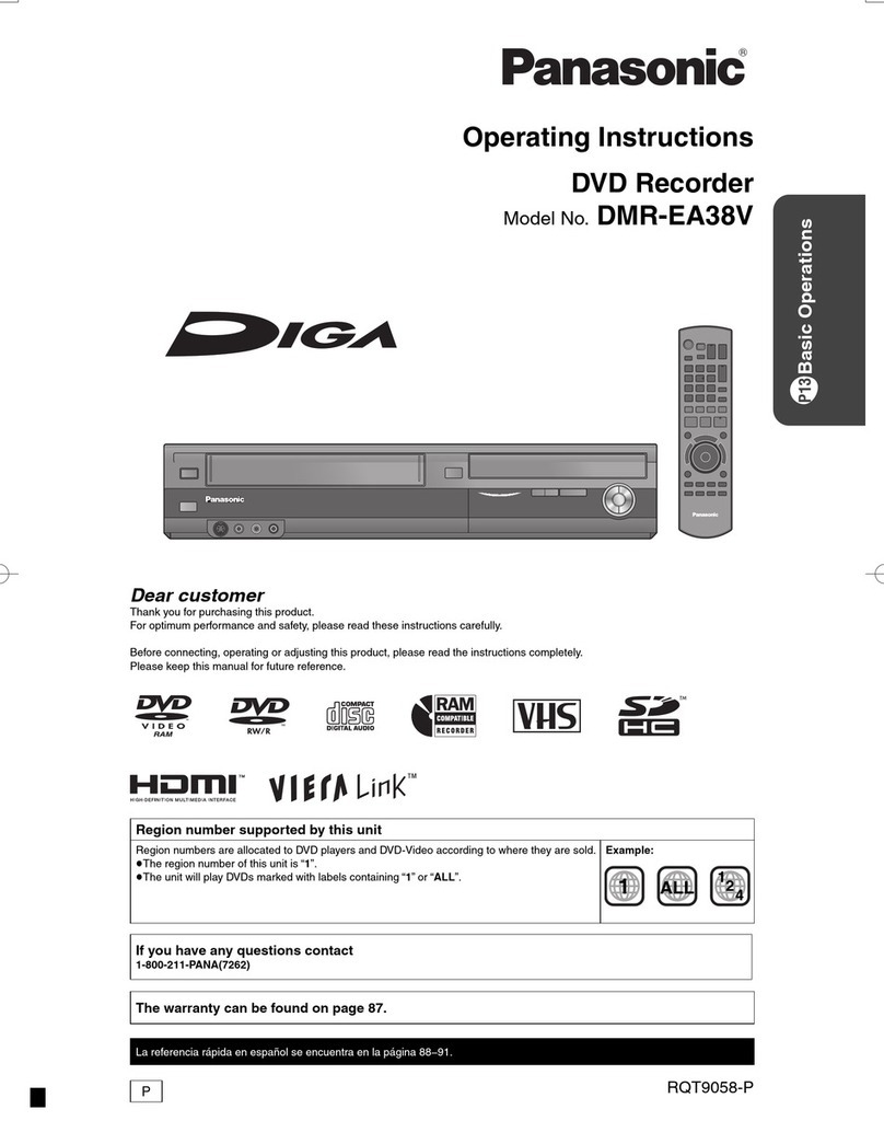 Panasonic DMR-EA38VK User manual