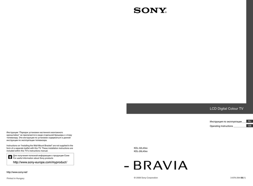 Sony KDL-26L4000 User manual