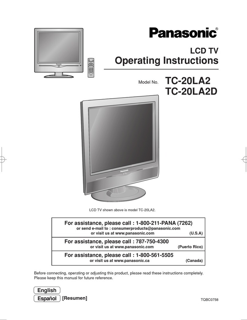 Panasonic TC-20LA2 User manual Panasonic TC-20LA2 User manual