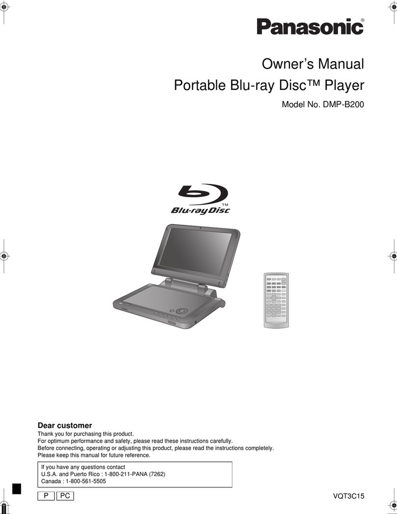 Panasonic DMP-B200 User manual