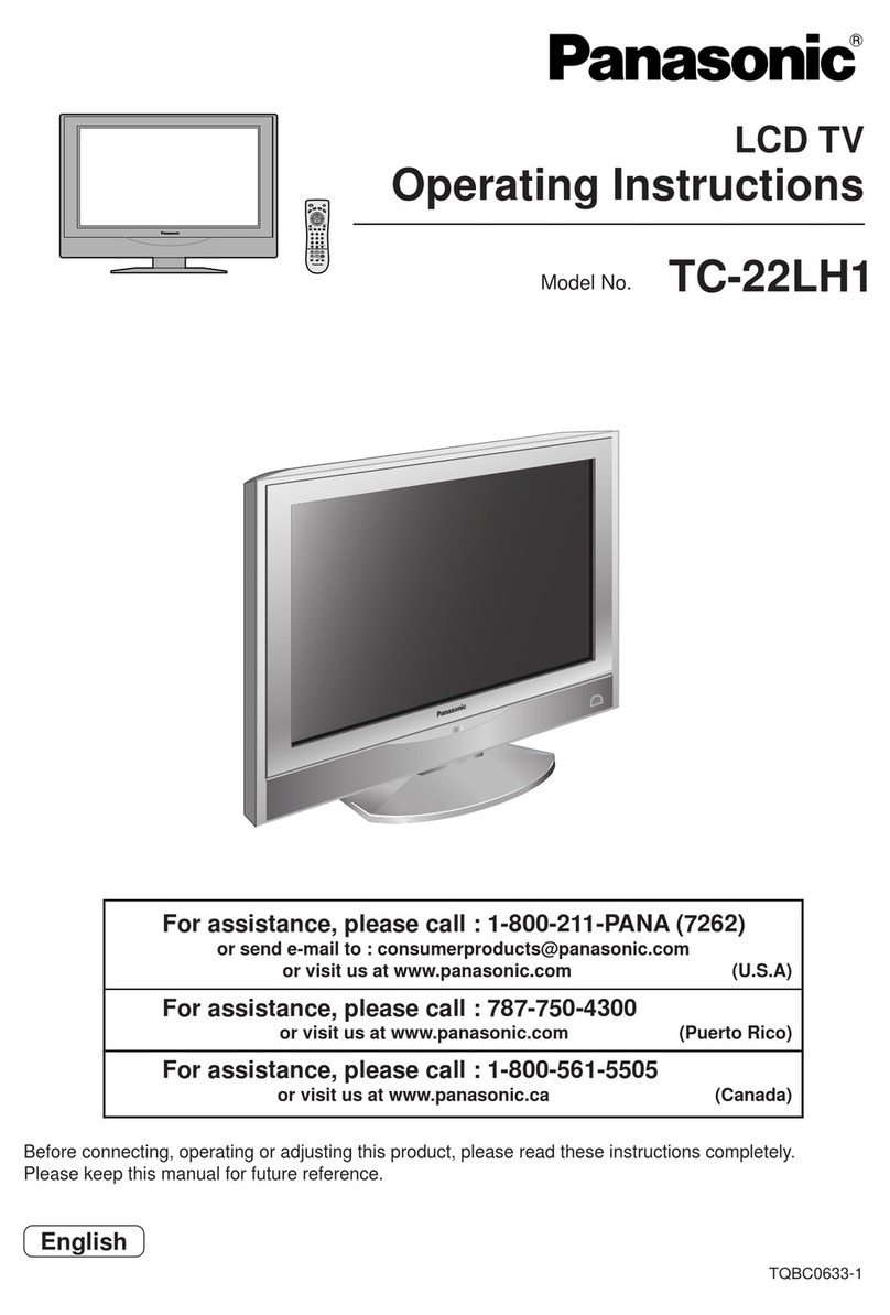 Panasonic TC22LH1 - 22" WIDE LCD CLR TV User manual Panasonic TC22LH1 - 22" WIDE LCD CLR TV User manual
