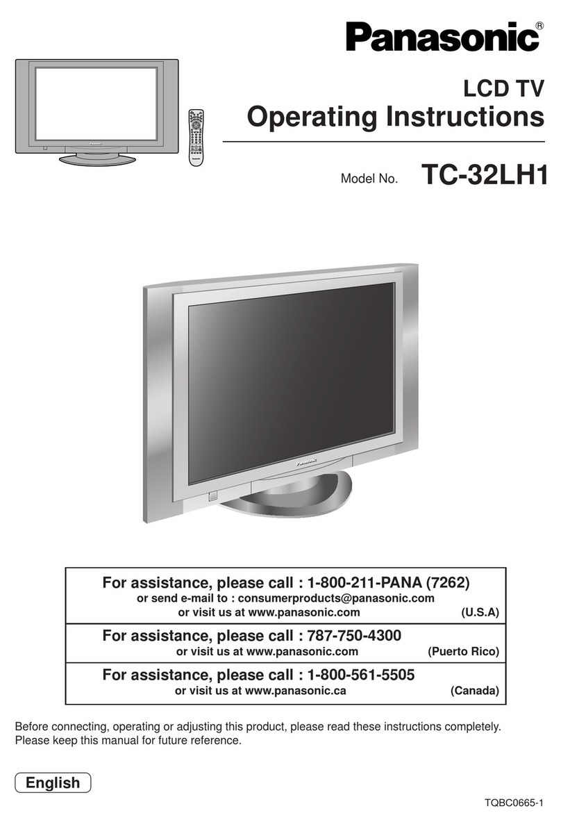 Panasonic TC-32LH1 - 32" LCD TV User manual