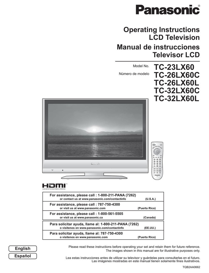 Panasonic TC23LX60 - 23" LCD TV User manual