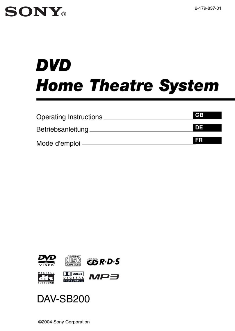 Sony DAV-SB200 User manual