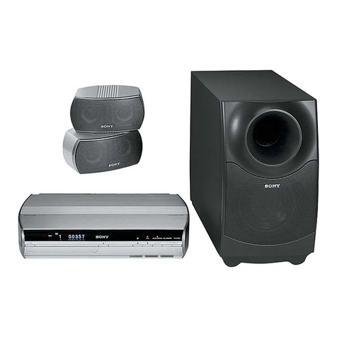 Sony DAV X1 - Platinum DVD Dream Home Theater... User manual