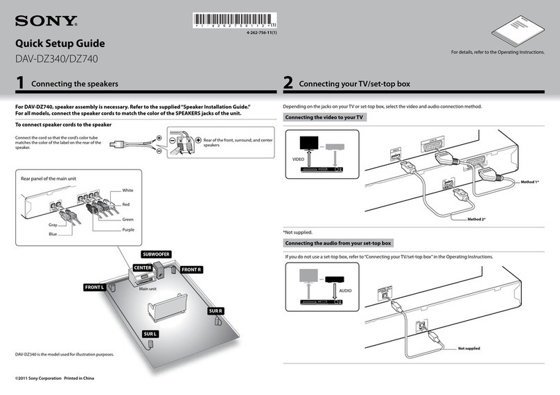 Sony DAV-DZ340 User manual