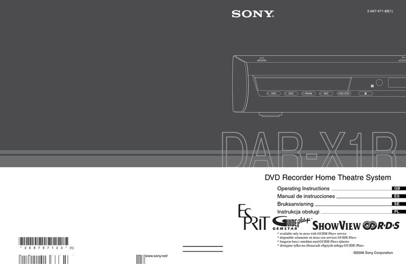 Sony DAR-X1R User manual