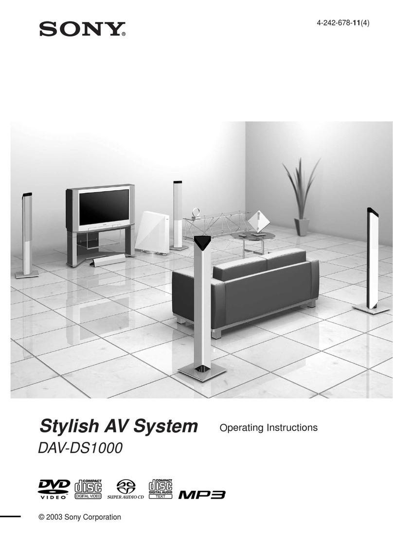 Sony DAV-DS1000 User manual