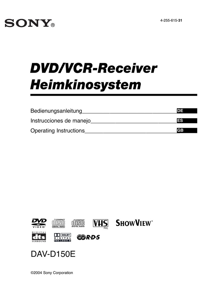 Sony DAV-D150E operating instructions