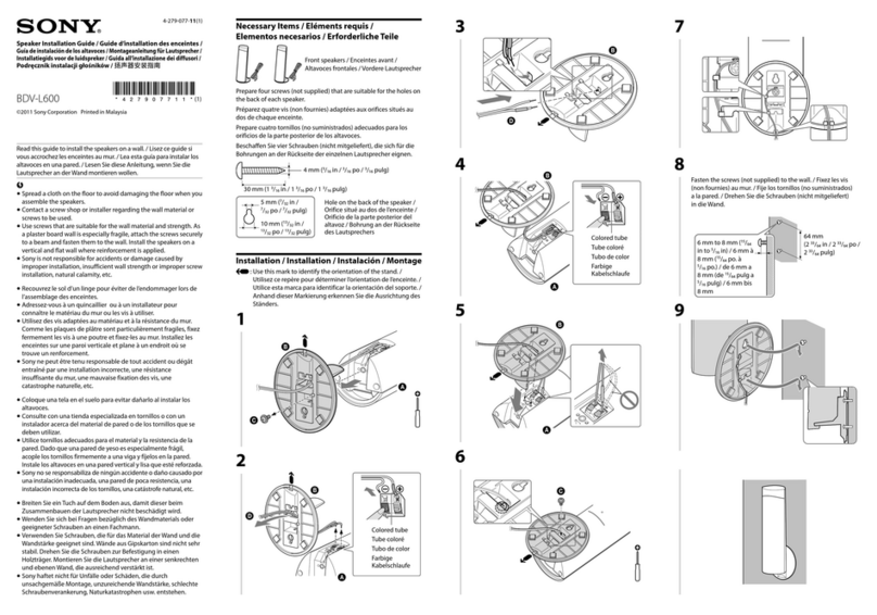 Sony BDV-L600 User manual