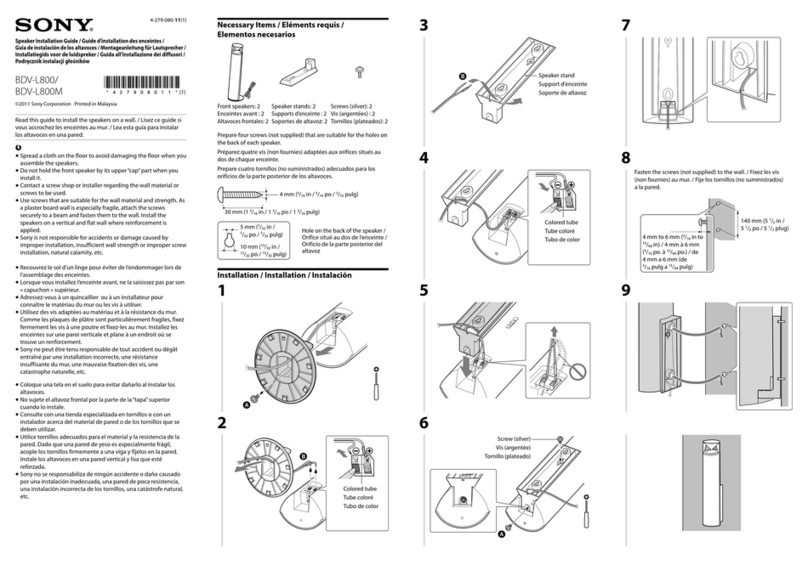 Sony BDV-L800 User manual