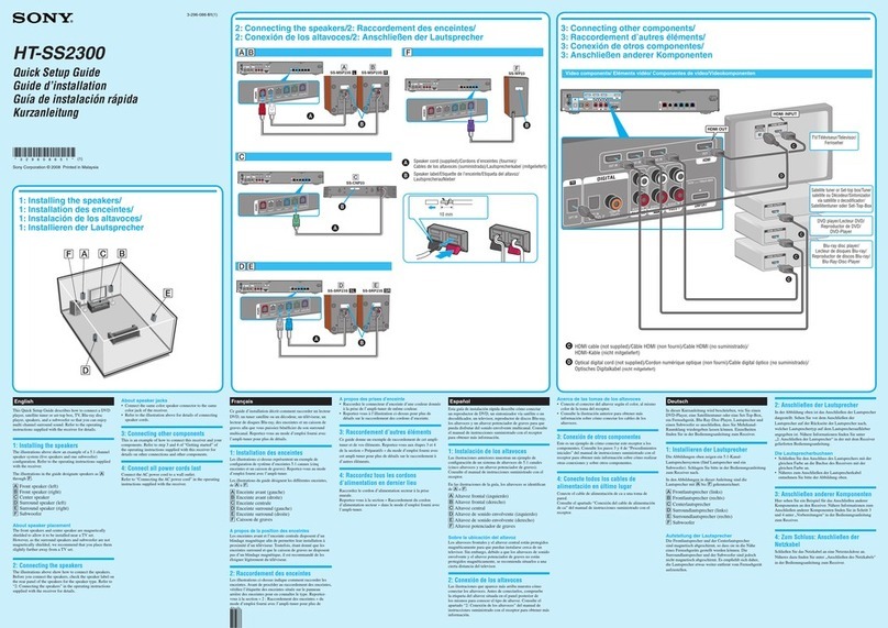 Sony HT-SS2300 User manual