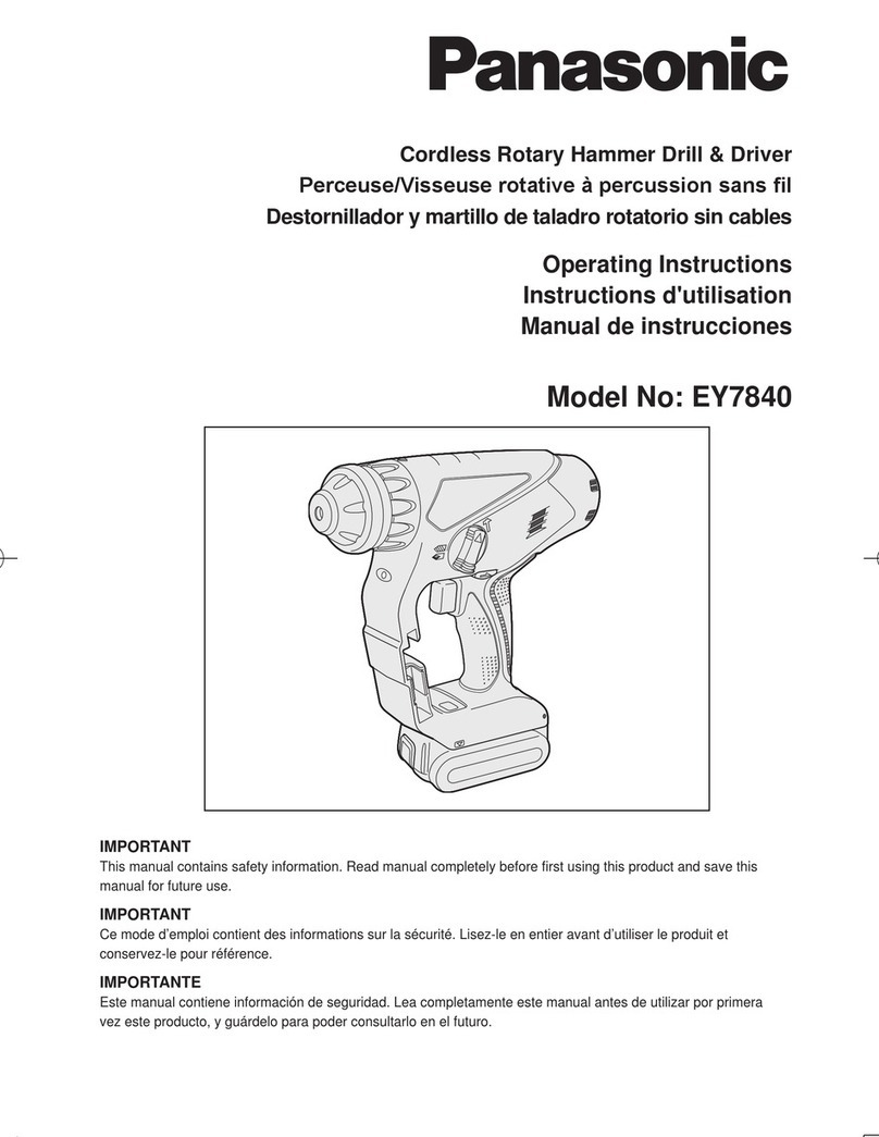 Panasonic EY7840X operating instructions