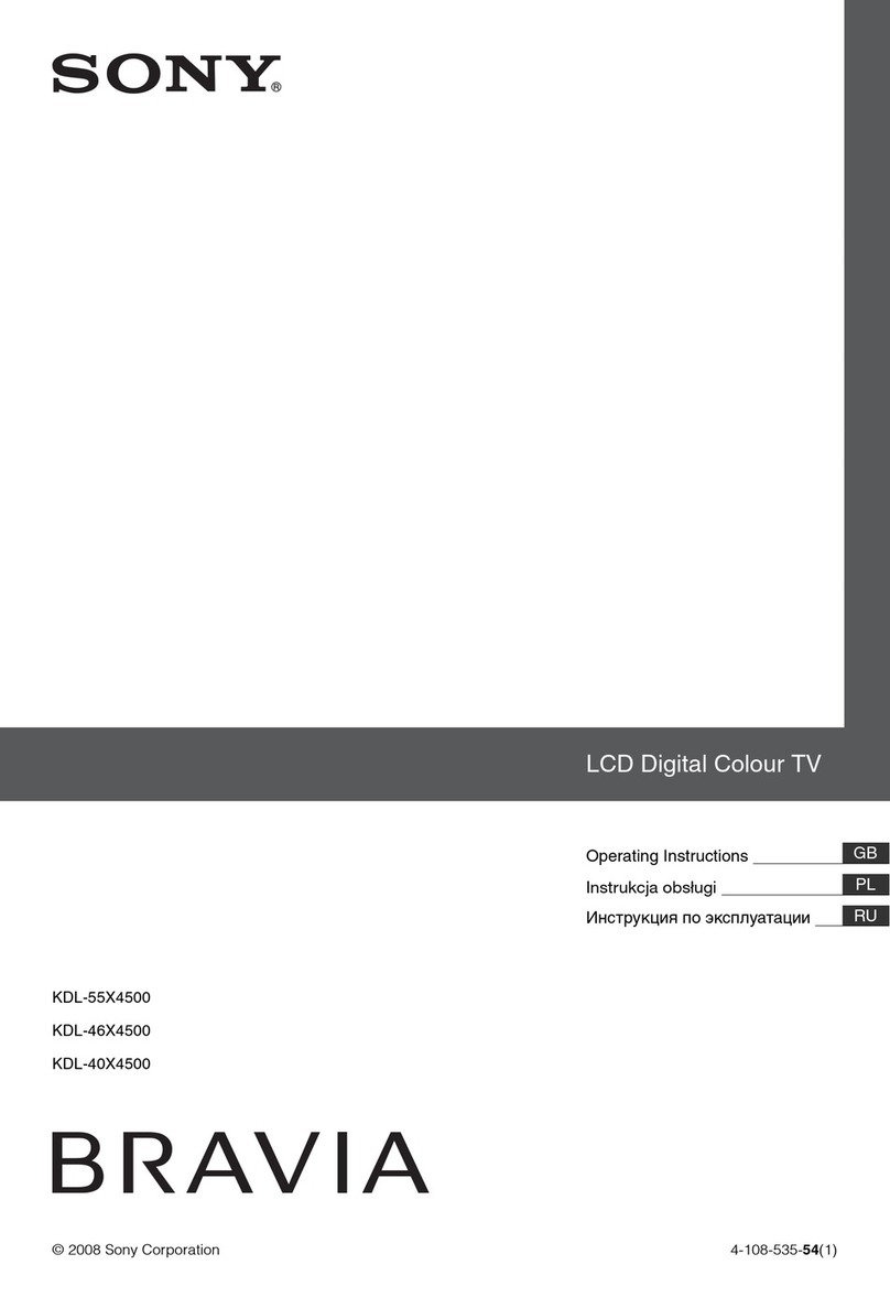 Sony BRAVIA KDL-40X4500 User manual
