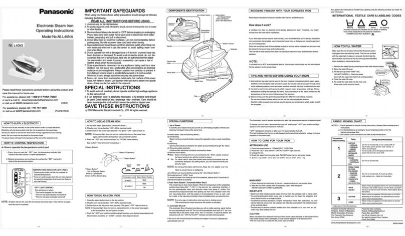 Panasonic NI-L40NS User manual