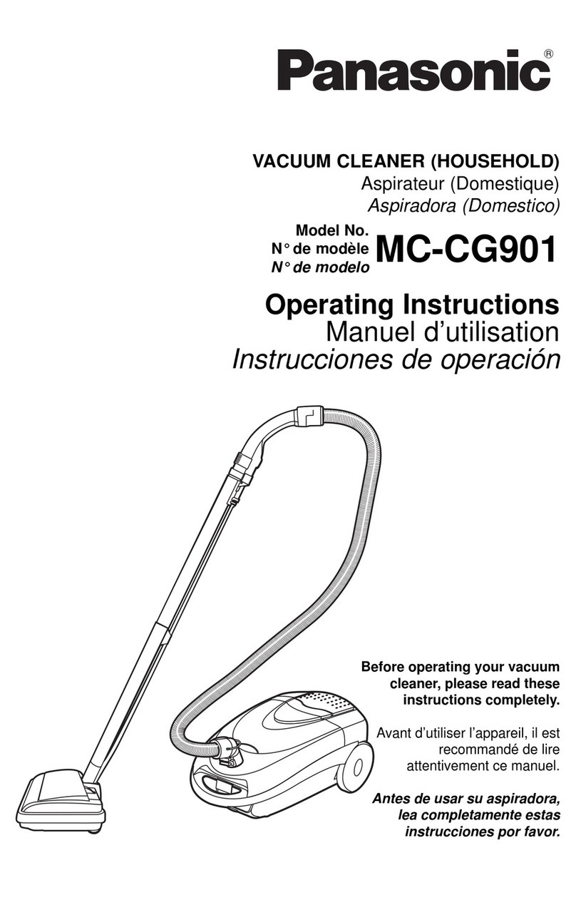 Panasonic MCCG901 - CANISTER VACUUM - MULTI LANGUAGE operating instructions