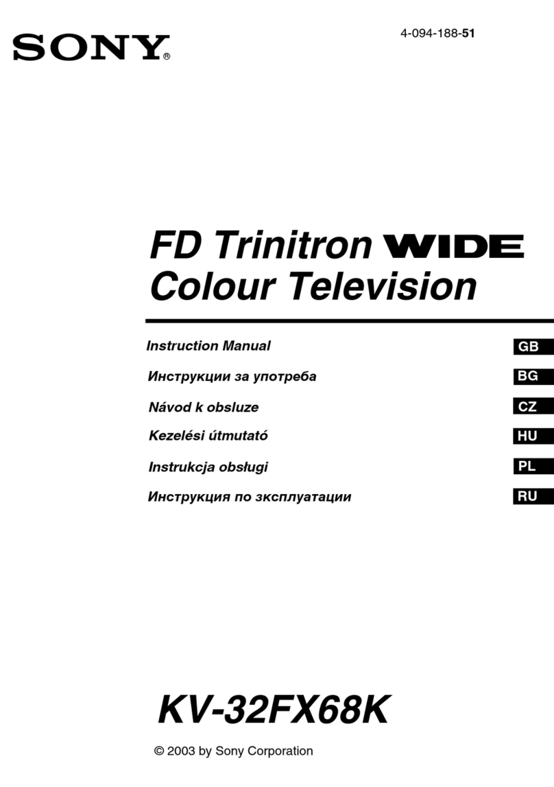 Sony FD Trinitron KV-32FX68K instruction manual