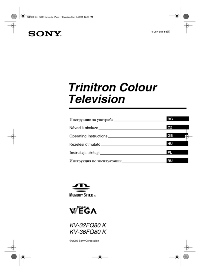 Sony KV-32FQ80K operating instructions