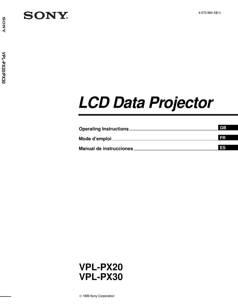 Sony VPL-PX20 User manual