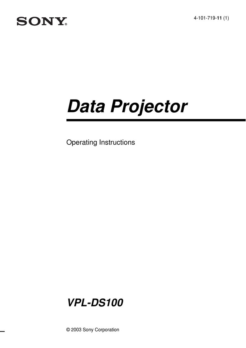 Sony Superlite VPL-DS100 operating instructions