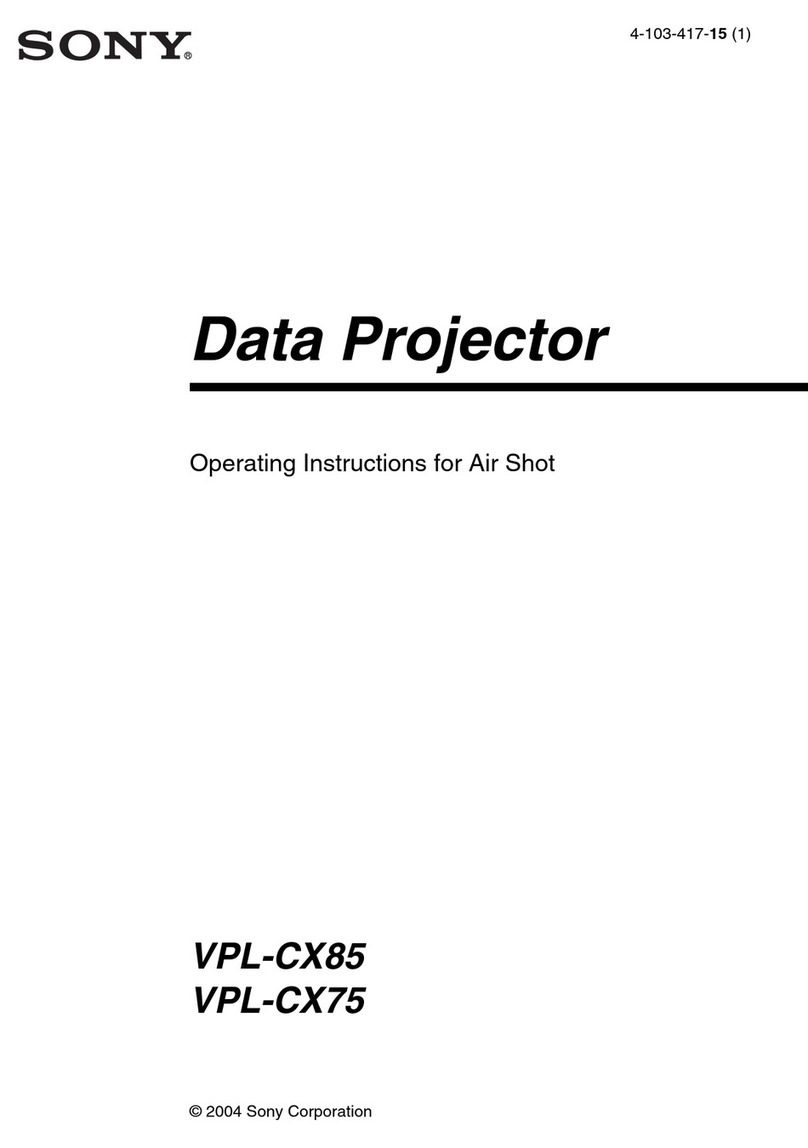 Sony VPL-CX75 User manual