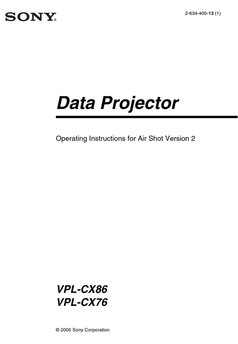 Sony VPL-CX76 operating instructions