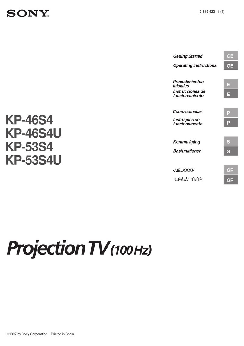 Sony KP-46S4 User manual