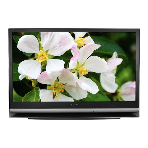 Sony KDF-E42A11E - 42" Rear Projection TV User manual Sony KDF-E42A11E - 42" Rear Projection TV User manual