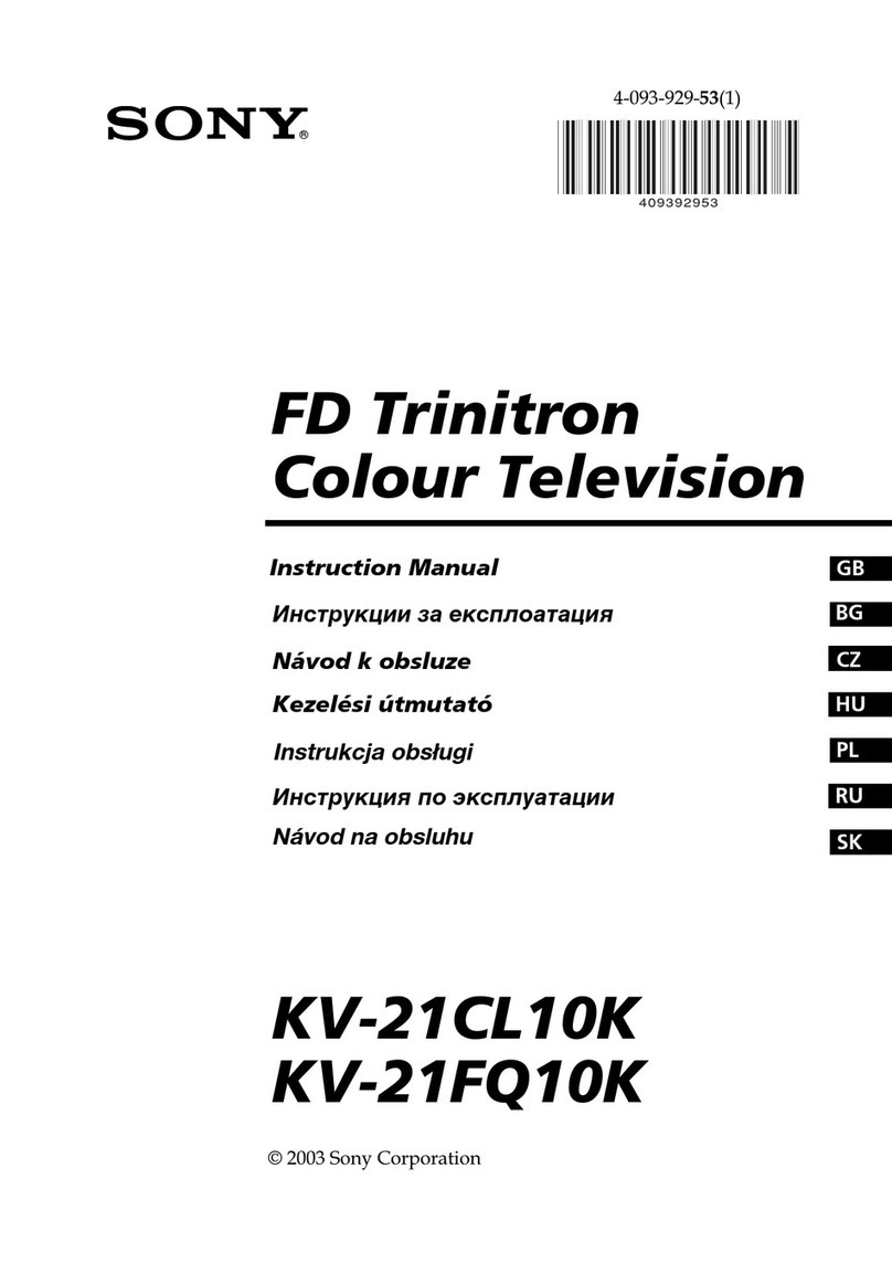 Sony KV-21CL10K instruction manual
