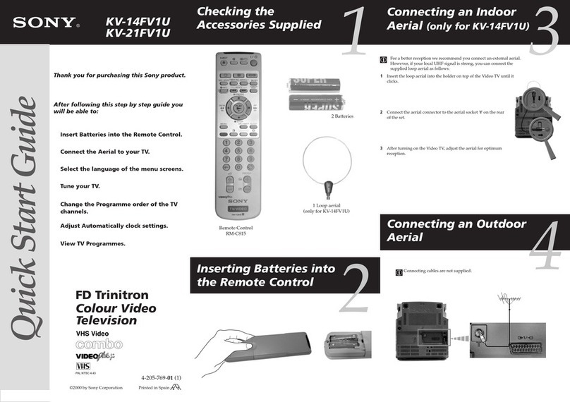 Sony Trinitron KV-14FV1U User manual