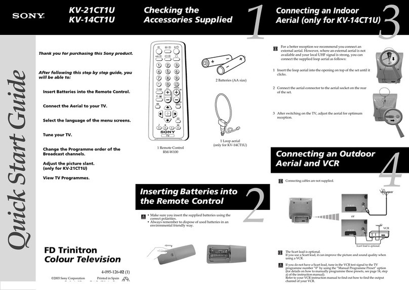 Sony KV-14CT1U User manual