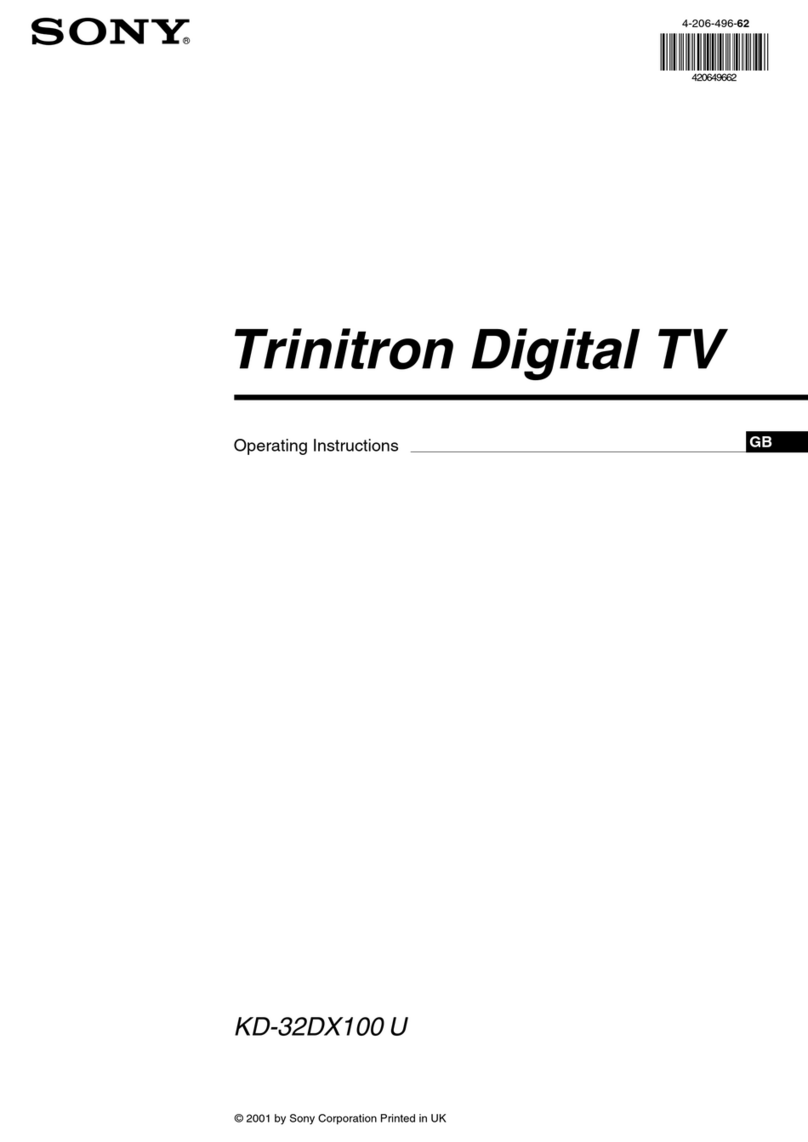 Sony Trinitron KD-32DX100U User manual Sony Trinitron KD-32DX100U User manual