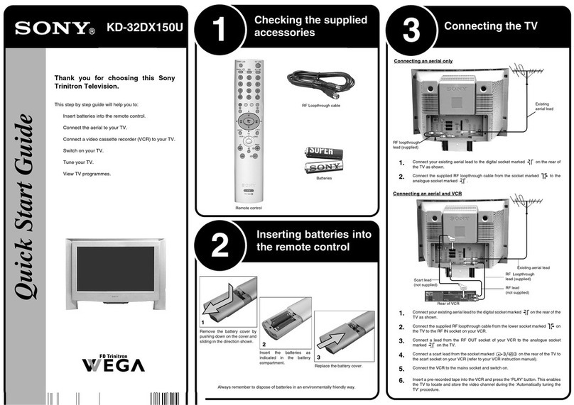 Sony KD-32DX150U User manual Sony KD-32DX150U User manual