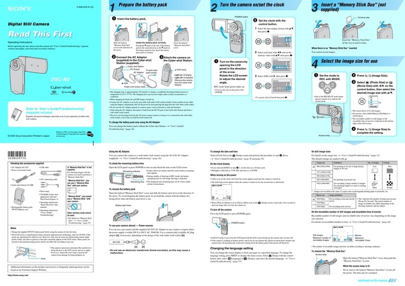 Sony DSC-M2 User manual