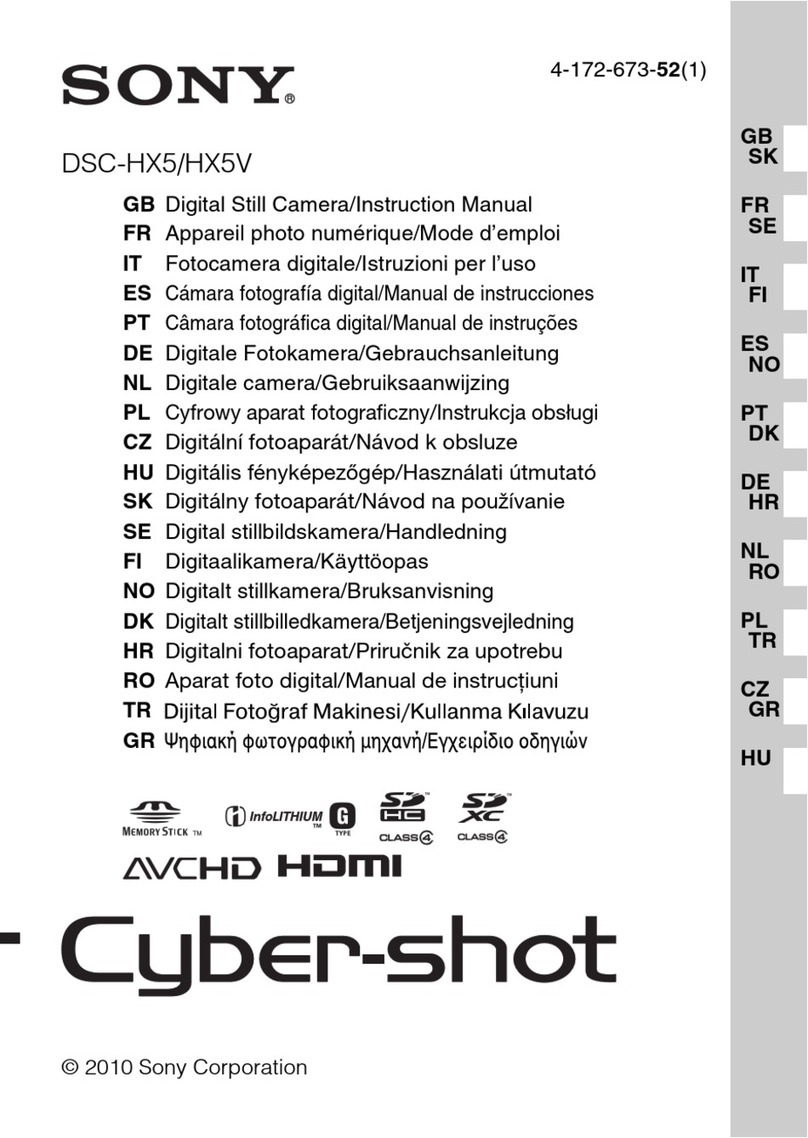 Sony Cyber-shot DSC-HX5 instruction manual