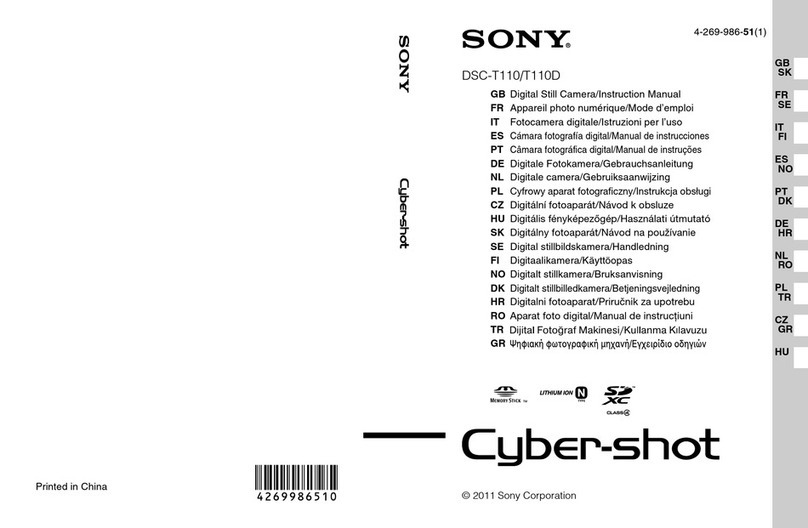 Sony Cyber-shot DSC-T110 User manual