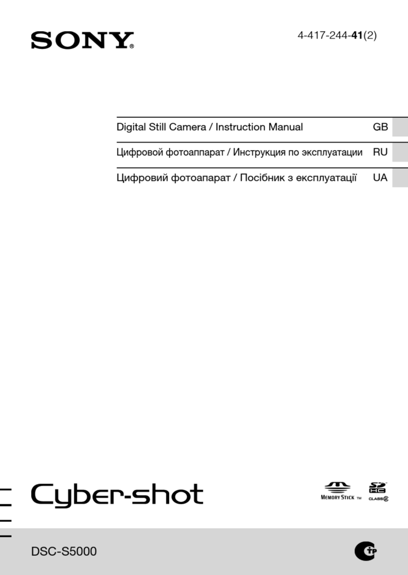 Sony Cyber-shot DSC-S5000 instruction manual