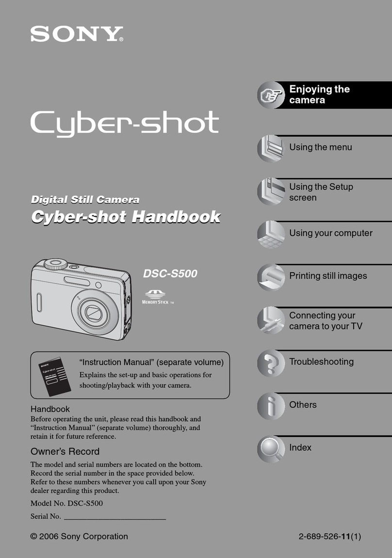 Sony DSC-S500 Cyber-shot User manual