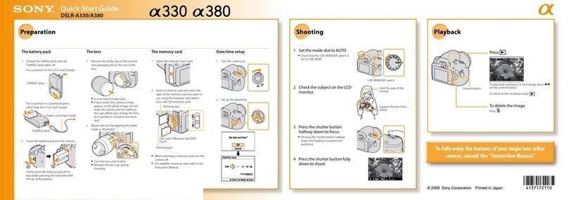 Sony Alpha DSLR-A330 User manual