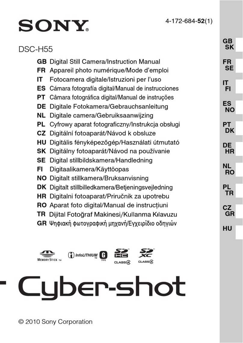 Sony DSC-H55 - Cyber-shot Digital Still Camera instruction manual