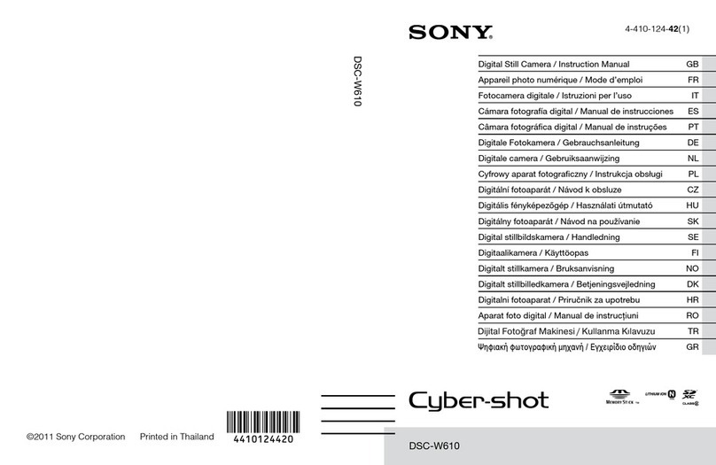 Sony DSC-W610 User manual