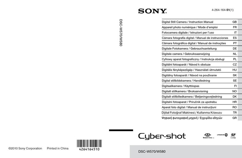 Sony Cybershot,cyber-shot dsc-w570 instruction manual