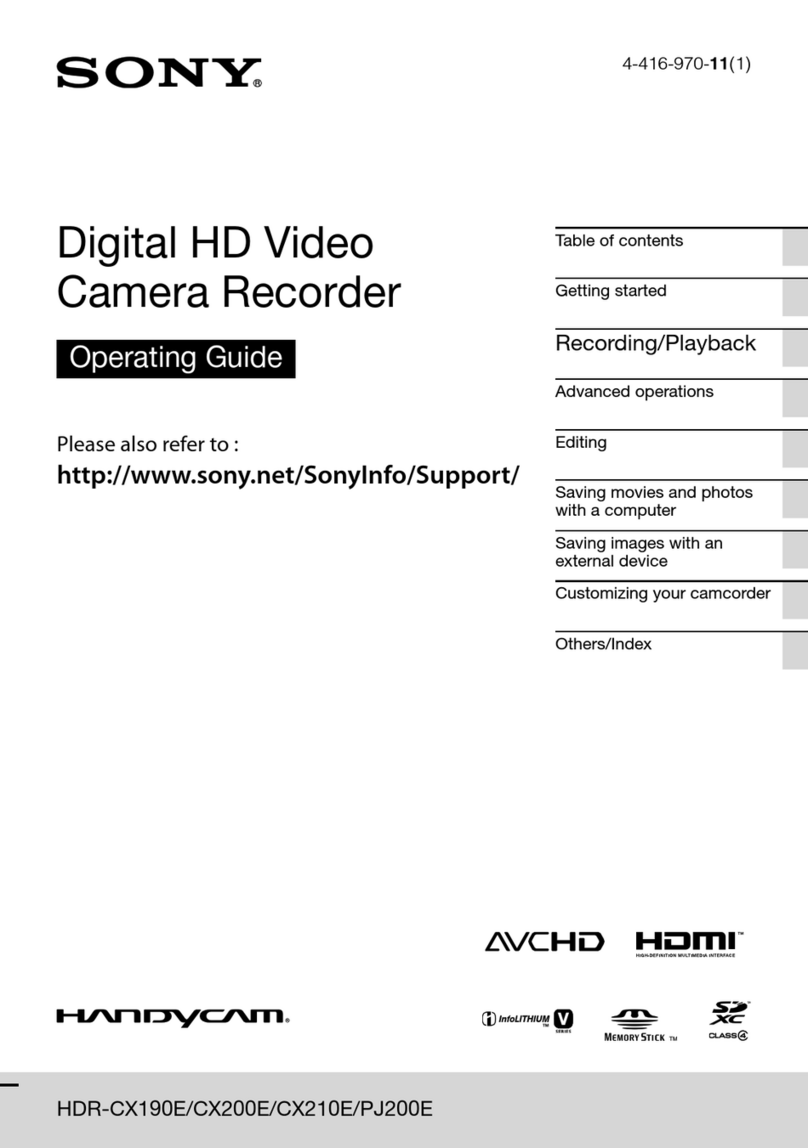 Sony Handycam HDR-CX190E User manual